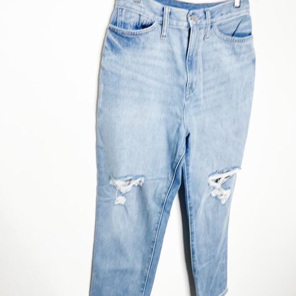 Madewell The Momjean Gilford Wash Ripped Edition high rise AJ214 women's 28 - Picture 3 of 8
